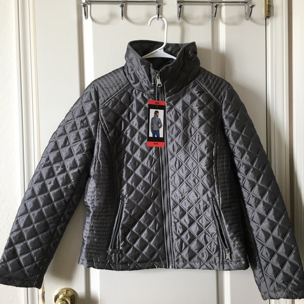 NWT Gray Puffer Coat